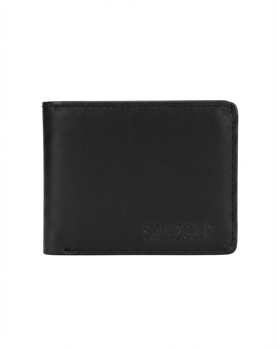 Nomad - Black Leather Bi-Fold Wallet